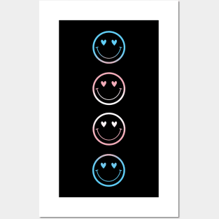 Transgender Pride Smiley Posters and Art